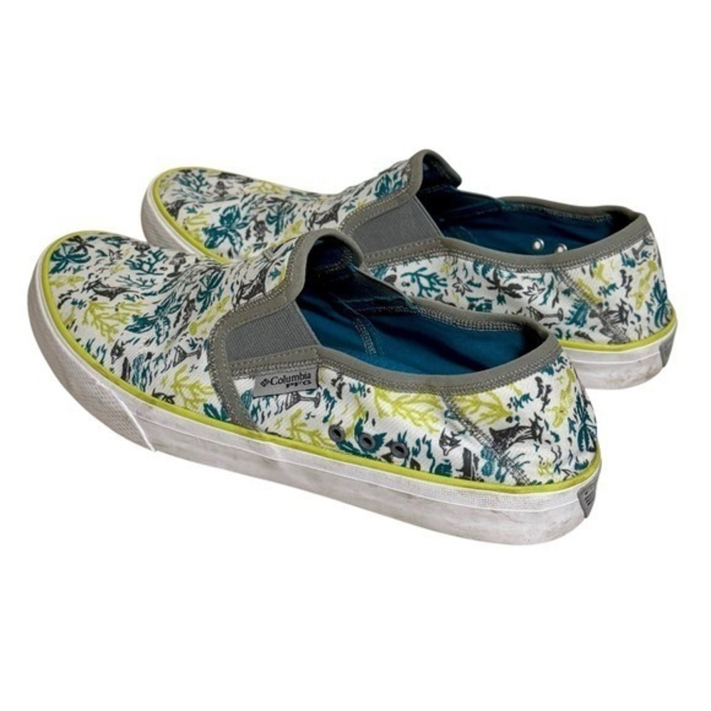 Columbia PFG Boat Shoes Slip On Fishing Boating Beach Deck Shoes Tropical 11.5